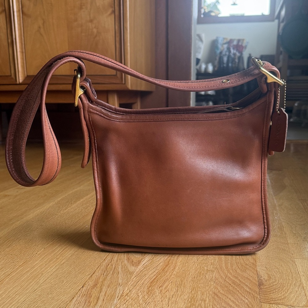 Vintage Coach 9966 Legacy Zip Bag Crossbody Shoulder Bag